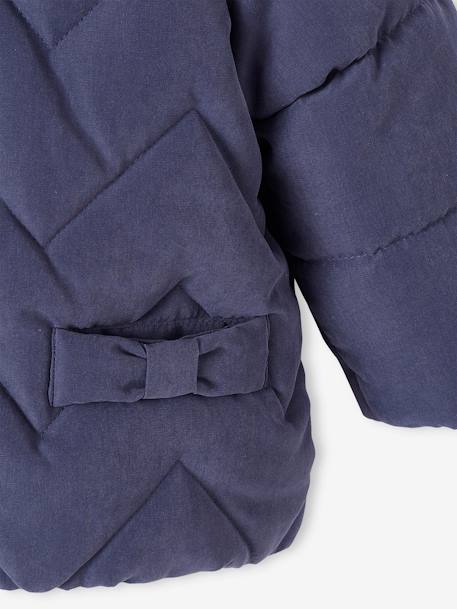 Manteau 3 en 1 bébé matelassé bleu ardoise+rose 6 - vertbaudet enfant 