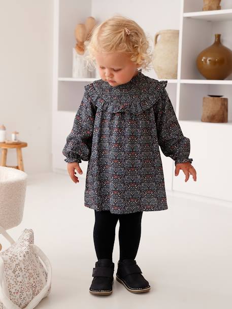 Bébé-Robe à smocks bébé avec volant