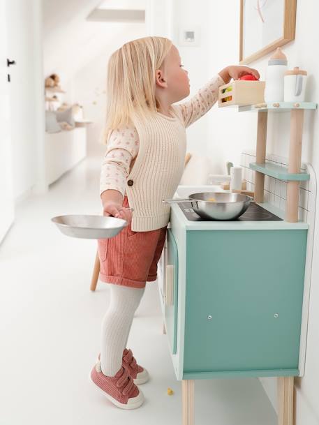 Ensemble 4 pièces bébé : T-shirt + short + pull + collant vieux rose 1 - vertbaudet enfant 