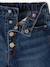 Jean Mom MorphologiK fille tour de hanches FIN bleu jean+double stone+stone 3 - vertbaudet enfant 