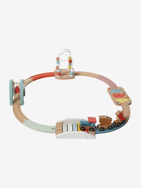 Mon premier circuit de train (12 pièces) en bois FSC® bois 2 - vertbaudet enfant 