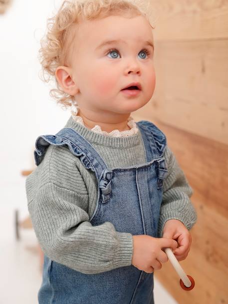 Salopette bébé en denim stone 6 - vertbaudet enfant 