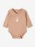 Lot de 5 bodies manches longues bébé ouverture naissance rose poudré 3 - vertbaudet enfant 