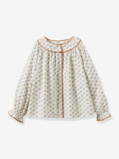 -Blouse en velours fille CYRILLUS imprimé Kate