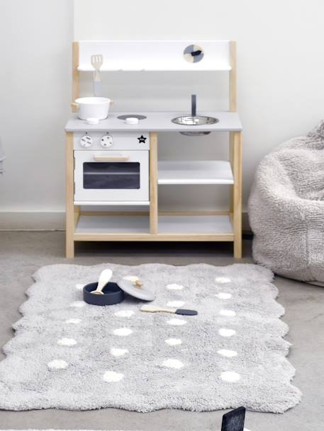 Tapis coton Lavable Mini Biscuit - LORENA CANALS gris 2 - vertbaudet enfant 