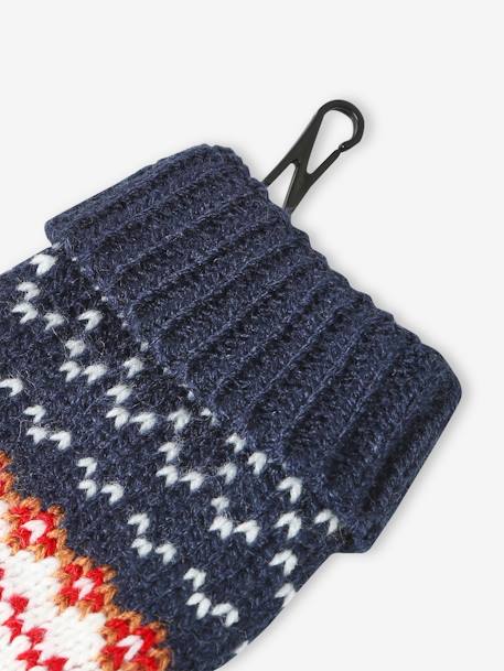 Coffret de Noël 'Renne' bébé garçon ensemble bonnet + snood + moufles marine 5 - vertbaudet enfant 