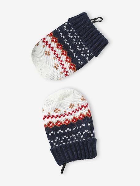 Coffret de Noël 'Renne' bébé garçon ensemble bonnet + snood + moufles marine 7 - vertbaudet enfant 