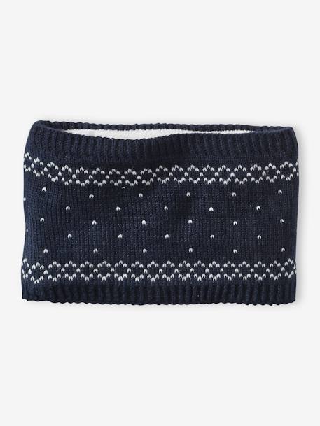 Coffret de Noël 'Renne' bébé garçon ensemble bonnet + snood + moufles marine 8 - vertbaudet enfant 