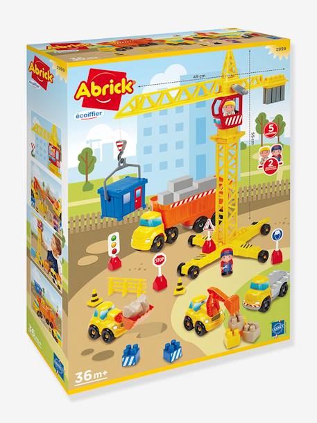 Travaux Publics + Grue - Abrick - ECOIFFIER jaune 3 - vertbaudet enfant 