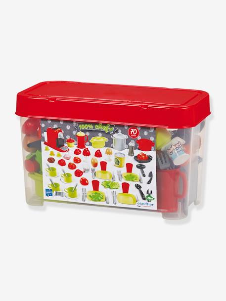 Coffret Dînette 70 pièces - ECOIFFIER rouge 2 - vertbaudet enfant 