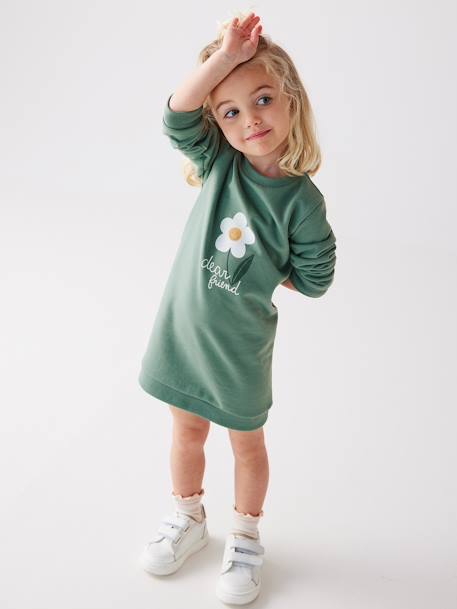 Robe Basics en molleton fille  - vertbaudet enfant