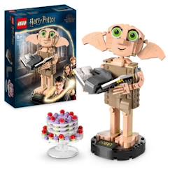 Jouet-Jeux d'imagination-Jeux de construction-LEGO® Harry Potter 76421 Dobby l’Elfe de Maison, Jouet de Figurine de Personnage, Cadeau