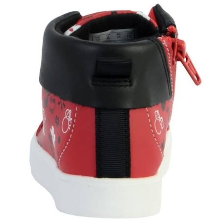 Basket Montante Cuir Enfant Clarks City Mouse - Rouge - Lacets - Confort exceptionnel ROUGE 3 - vertbaudet enfant 