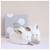 DOUDOU ET COMPAGNIE Lapin - Coffret chaussons avec hochet Taupe 0-6 mois BLANC 1 - vertbaudet enfant 