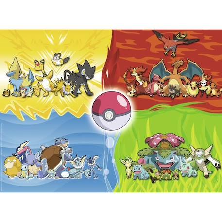 Puzzle Pokémon 150 pièces XXL - Différents types de Pokémon - Ravensburger JAUNE 2 - vertbaudet enfant 
