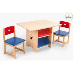 Chambre et rangement-KidKraft - Ensemble table et chaises Étoile