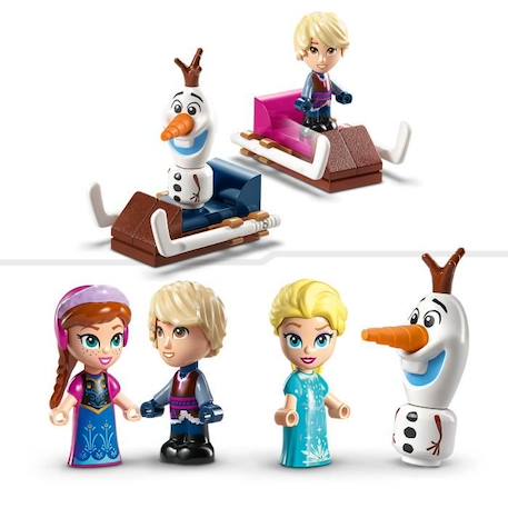 LEGO® Disney Princesse 43218 Le Manège Magique d’Anna et Elsa, Jouet Reine des Neiges avec Figurine Olaf BLEU 4 - vertbaudet enfant 