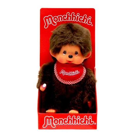 Monchhichi Garçon Bavoir Rouge 20 cm ROUGE 2 - vertbaudet enfant 