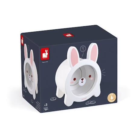 JANOD - Tirelire Lapin (bois) - Dès 3 Ans BLANC 4 - vertbaudet enfant 