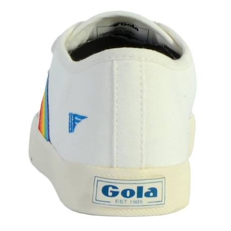 Basket Gola Enfant Coaster Rainbow Velcro BLANC 3 - vertbaudet enfant 