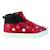 Basket Montante Cuir Enfant Clarks City Mouse - Rouge - Lacets - Confort exceptionnel ROUGE 2 - vertbaudet enfant 