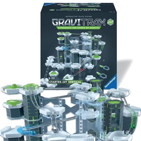 GraviTrax PRO - Ravensburger - Starter Set Vertical - Circuits de billes créatifs - 153 pièces - dès 8 ans BLANC 6 - vertbaudet enfant 