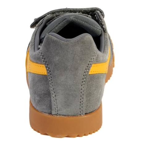 Basket Gola Enfant - GOLA - Harrier Velcro - Navy Red Sun - Scratch - Cuir - Confort exceptionnel GRIS 4 - vertbaudet enfant 