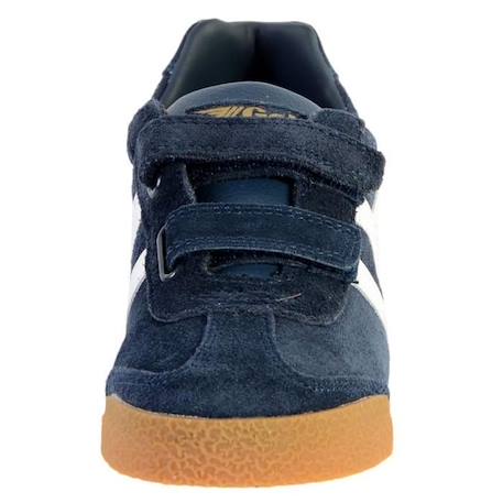 Basket Gola Enfant - GOLA - Harrier Velcro - Navy Red Sun - Cuir - Scratch BLEU 2 - vertbaudet enfant 