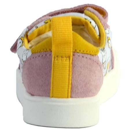 Basket Cuir Clarks Bebe City Howdy T - Combi Rose - Fermeture A lacets - Rond ROSE 3 - vertbaudet enfant 