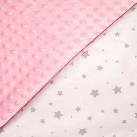 Couverture  coton et minky Stella ROSE 2 - vertbaudet enfant 