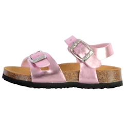 Chaussures-Mules enfant Scholl Adalene - Cuir Rose Cuivre - Boucle de serrage - Confort exceptionnel