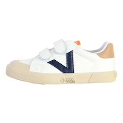 Chaussures-Basket Scratch Enfant Victoria - Tennis Basket Basses - Fermeture à Scratch - Confort Exceptionnel