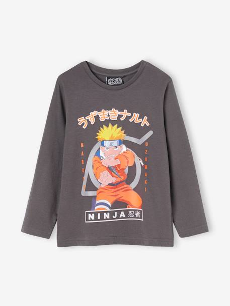 T-shirt manches longues Naruto® Uzumaki garçon gris 1 - vertbaudet enfant 