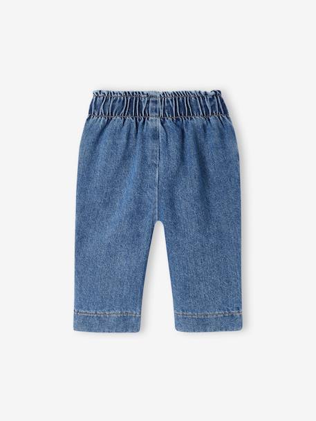 Jean large bébé taille élastiquée stone 2 - vertbaudet enfant 