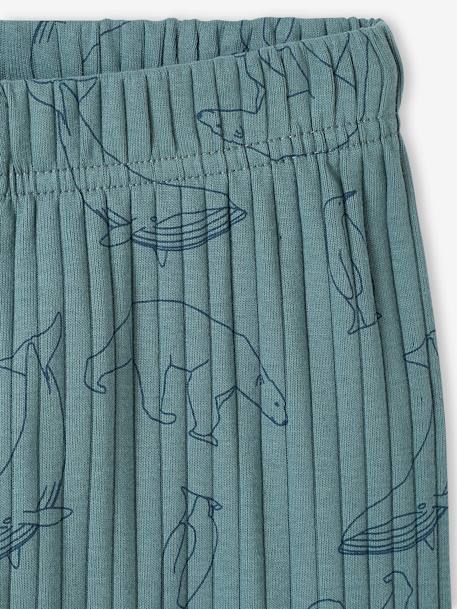 Lot de 2 pyjamas 'ours' garçon en maille côtelée vert émeraude 7 - vertbaudet enfant 