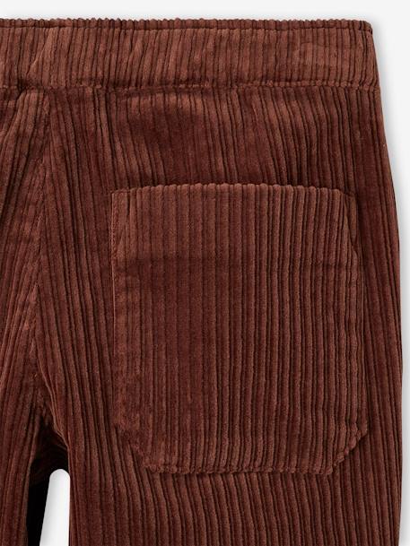 Pantalon en velours côtelé garçon facile à enfiler caramel+vert sapin 7 - vertbaudet enfant 