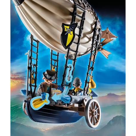 PLAYMOBIL - 70642 - Novelmore - Aérostat de Dario - Dirigeable rigide avec canons intégrés MARRON 4 - vertbaudet enfant 