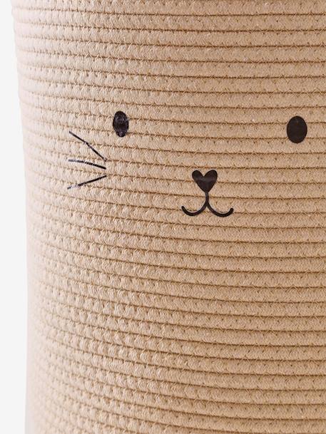 Panier de rangement en corde Chat beige 2 - vertbaudet enfant 