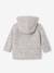 Gilet à capuche bébé doublé de fausse fourrure gris chiné 2 - vertbaudet enfant 