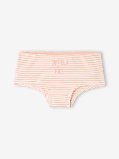 Lot de 4 shorties fille fantaisie BASICS écru 2 - vertbaudet enfant 