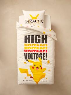 Linge de maison et décoration-Linge de lit enfant-Housse de couette-Parure housse de couette + taie d'oreiller enfant Pokemon® Voltage