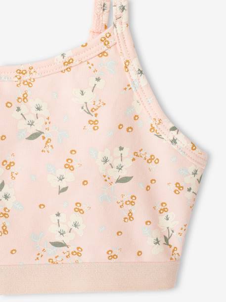 Lot de 2 brassières fille flowers rose poudré 5 - vertbaudet enfant 