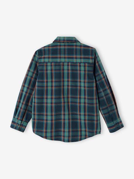 Chemise à carreaux garçon vert sapin 2 - vertbaudet enfant 