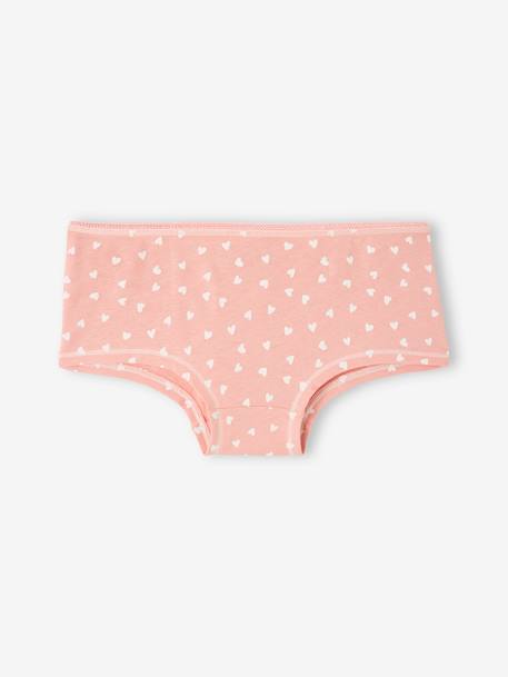 Lot de 4 shorties fille fantaisie BASICS écru 3 - vertbaudet enfant 