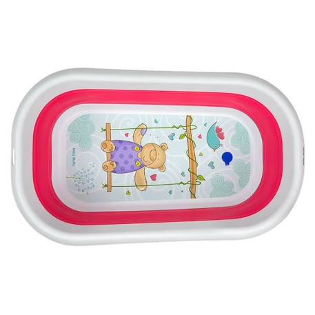 Baignoire pliante - MILLY MALLY - Aqua Pink - Pour bébé - Pliable - Rouge ROSE 2 - vertbaudet enfant 