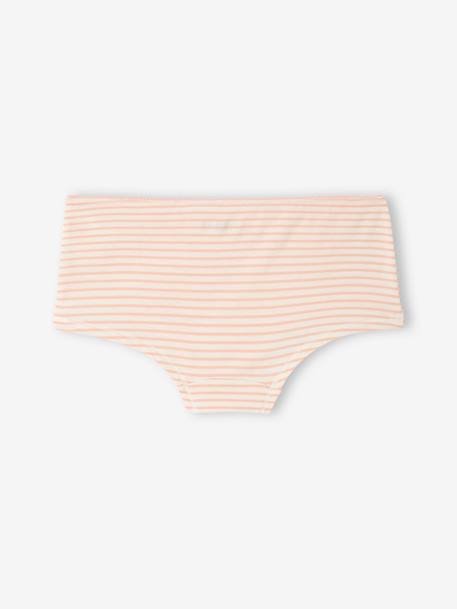 Lot de 4 shorties fille fantaisie BASICS écru 6 - vertbaudet enfant 