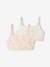 Lot de 2 brassières fille flowers rose poudré 1 - vertbaudet enfant 