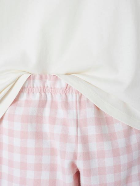 Pyjama fille arc-en-ciel en maille jersey et flanelle rose 6 - vertbaudet enfant 
