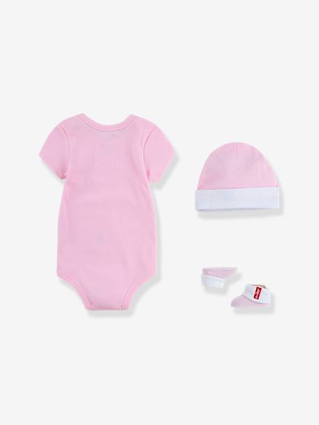 Ensemble 3 pièces bébé Batwin de Levi's® blanc+rose 7 - vertbaudet enfant 