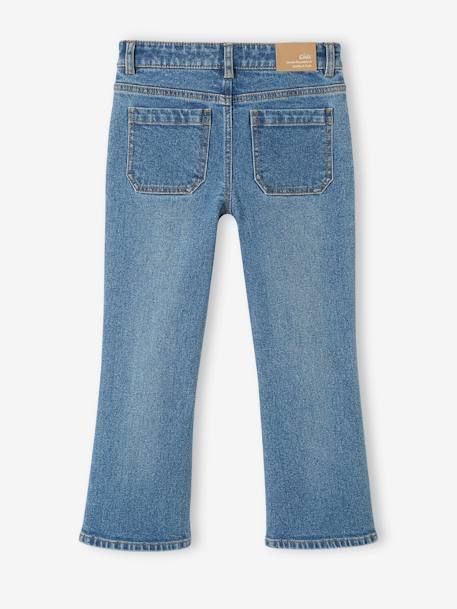 Jean flare 7/8ème fille bleu jean+stone 8 - vertbaudet enfant 